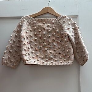 Misha and Puff cream with multicolor threads sweater